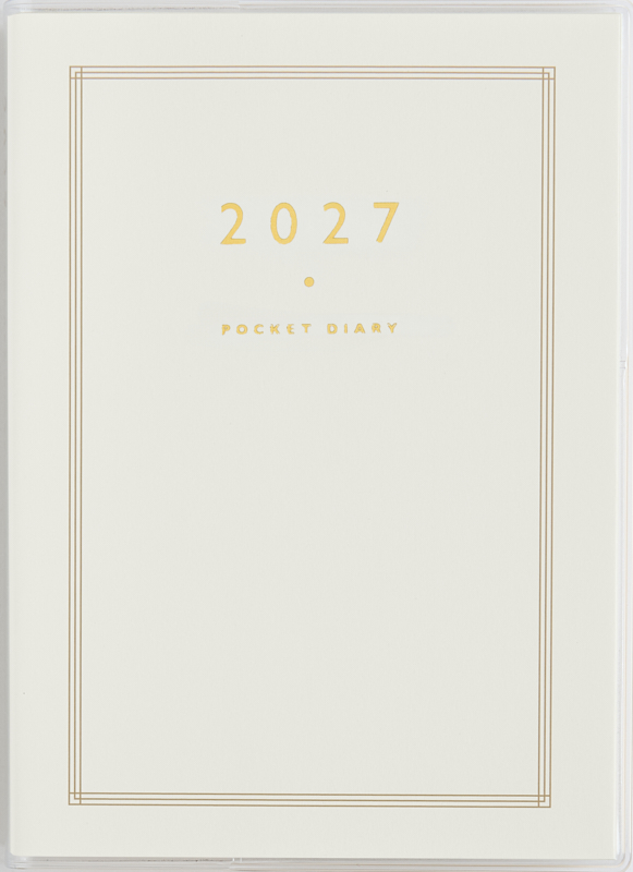 No.8 ポケットダイアリー（1ページ1日タイプ） 2027年版1月始まり