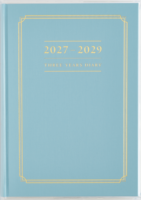 No.13 3年横線当用新日記 【ブルー】 2027年版1月始まり