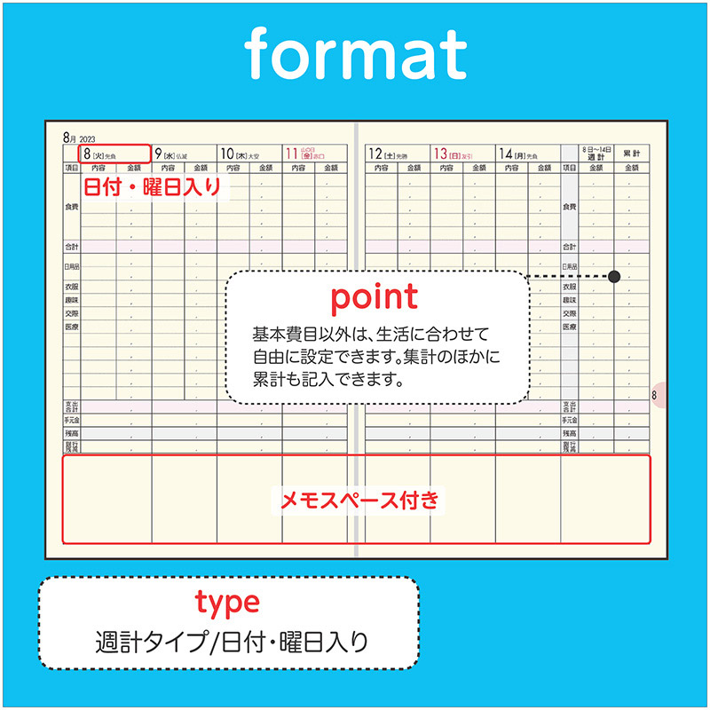 No.34 Petit Kakeibo（プチ家計簿） | 高橋書店