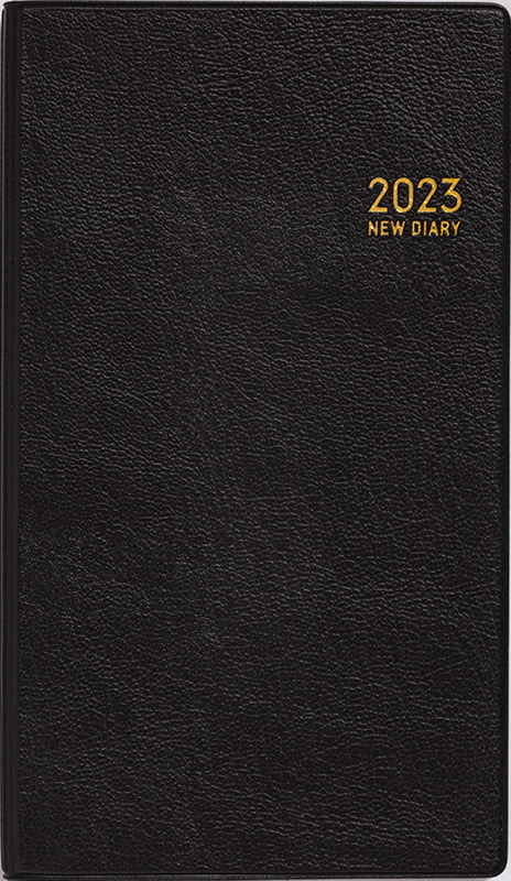 No.120 ニューダイアリー スリム 1【黒】 | 2023年版手帳 | 高橋書店