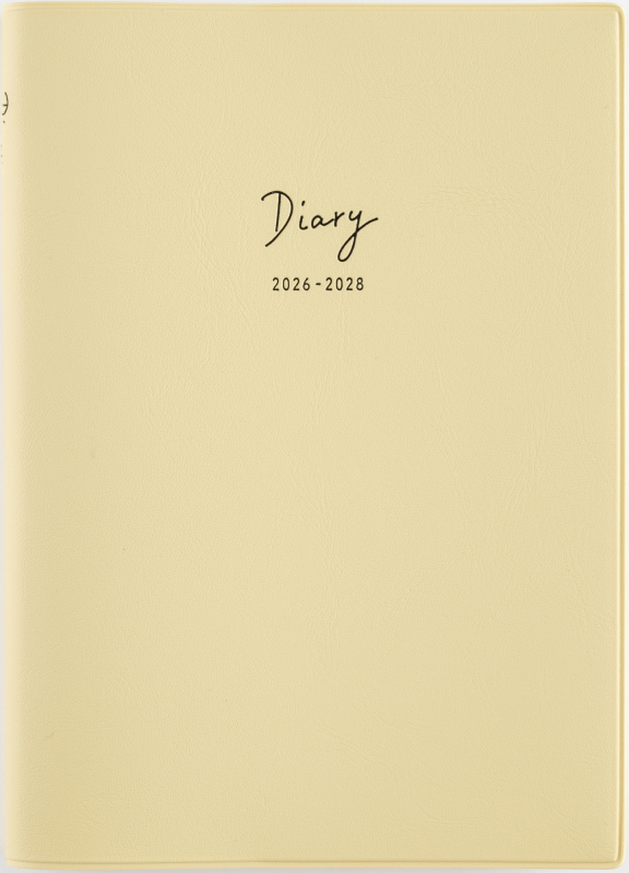 No.344 3年DIARY【クリームイエロー】