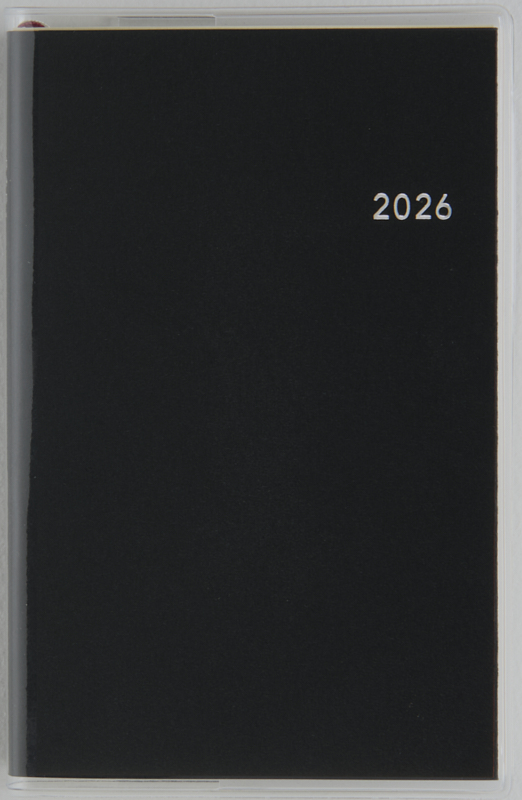 No.843 ビジネス手帳 〈小型版〉 6【黒】