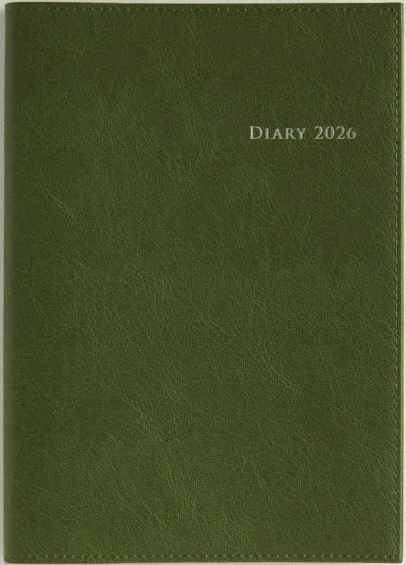 No.966 デスクダイアリー カジュアル 6【モスグリーン】