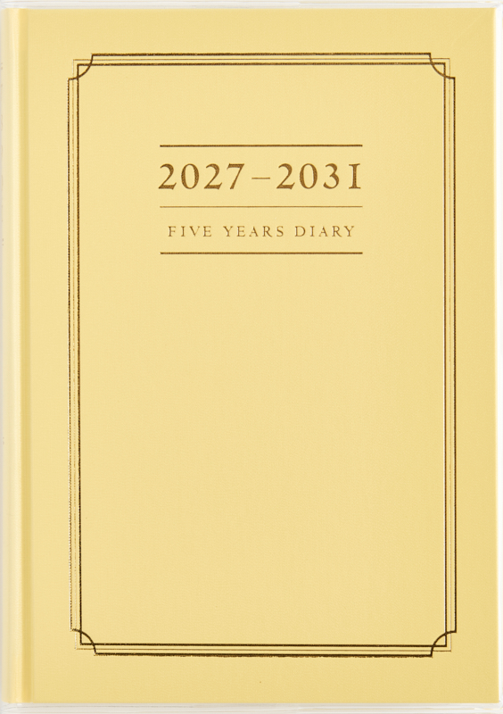 No.16 5年横線当用新日記 【イエロー】 2027年版1月始まり