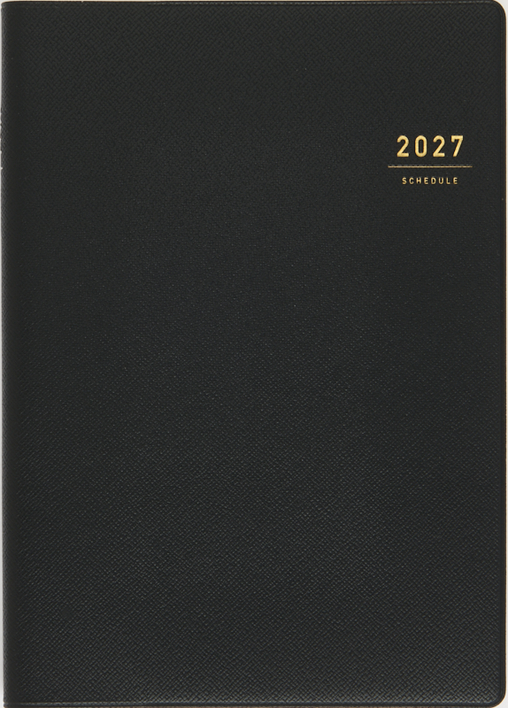No.95 デスクダイアリー 【黒】 2027年版1月始まり