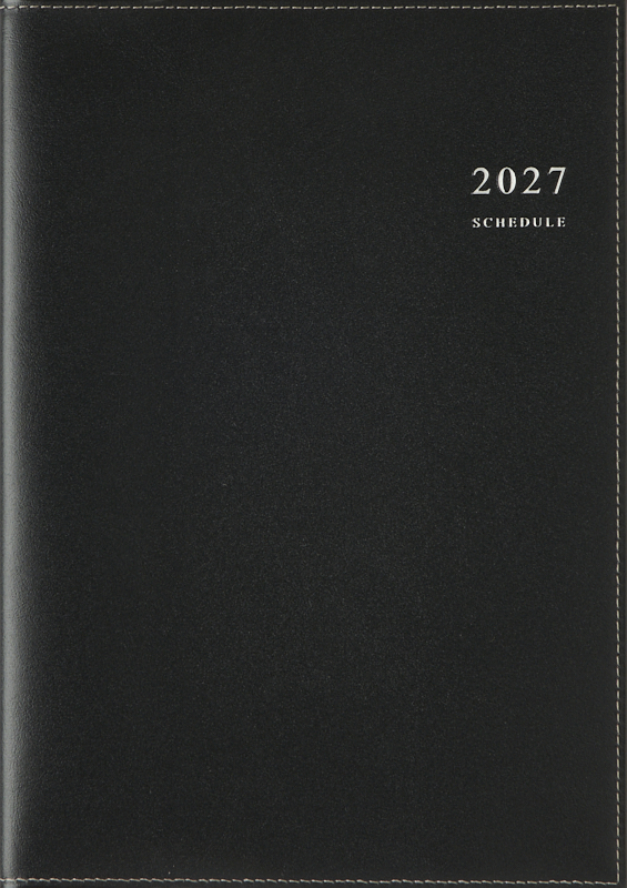 No.473 デスクダイアリー セッテ 【黒】 2027年版1月始まり