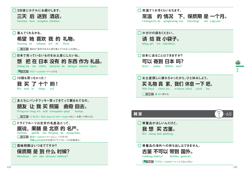 何でも中国語で言ってみる シンプル中国語フレーズ1500 高橋書店