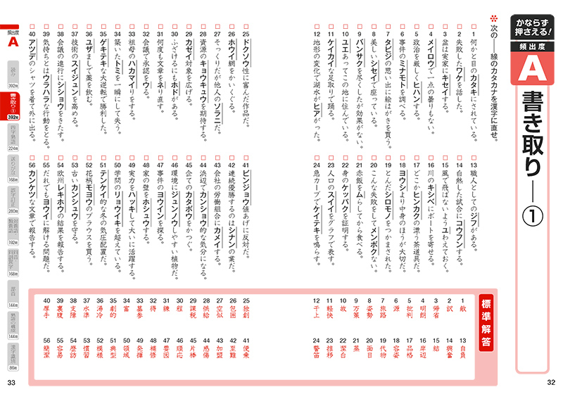 漢字検定３級 頻出度順 問題集 高橋書店