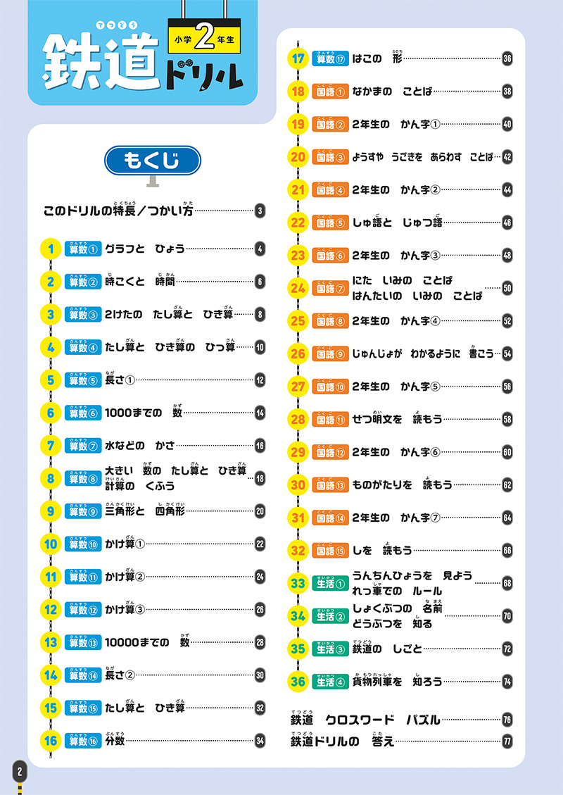 鉄道ドリル 小学２年生 高橋書店