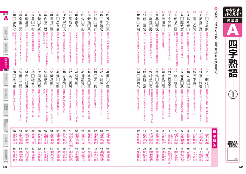 漢字検定準２級〔頻出度順〕問題集 | 高橋書店